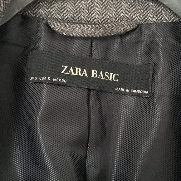 Brown/Grey undertone Zara Blazer - size Small - Picture 4 of 5